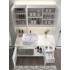 Light luxury rock plate integrated basin bathroom cabinet toilet intelligent mirror washing