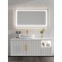 Light luxury rock plate integrated basin bathroom cabinet toilet intelligent mirror washing